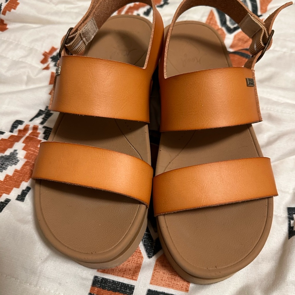 Reef Women's Sandals in Orange and Tan